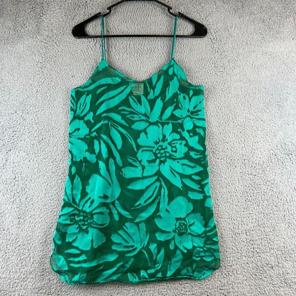 Vintage 90s Floral  Cami Slip Top Women’s XS USA Made - Picture 1 of 6
